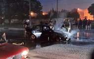В Одессе на ходу загорелся автомобиль