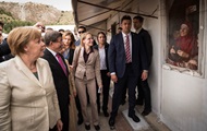 Меркель и Туск посетили сирийских беженцев в Турции